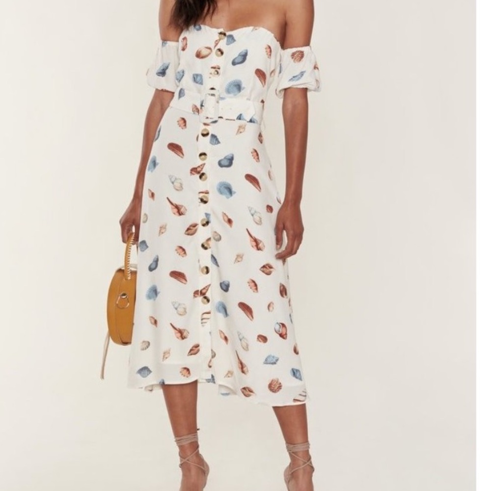 Capulet Revolve Seashell Print Teagan Midi Dress